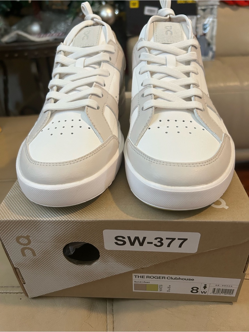 On Cloud Men’s Sneakers in White and Cream — The Roger Clubhouse Style